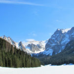 panorama polany małołąckiej zimą