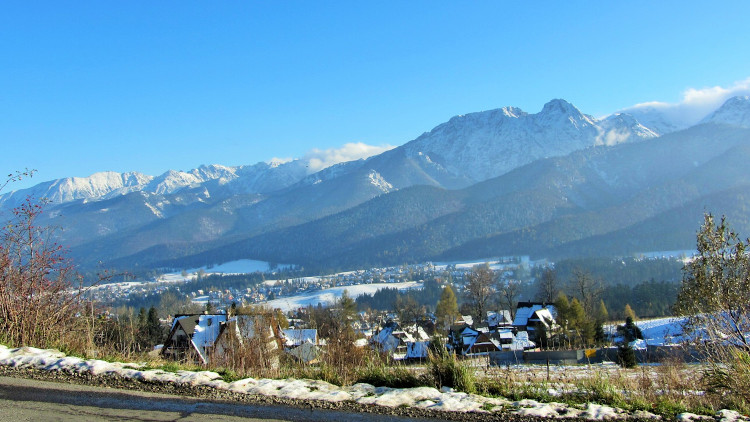 górska panorama zimą